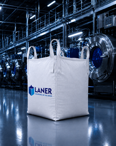 Big Bag limpo higienizado pela Lavanderia de Big Bags Laner